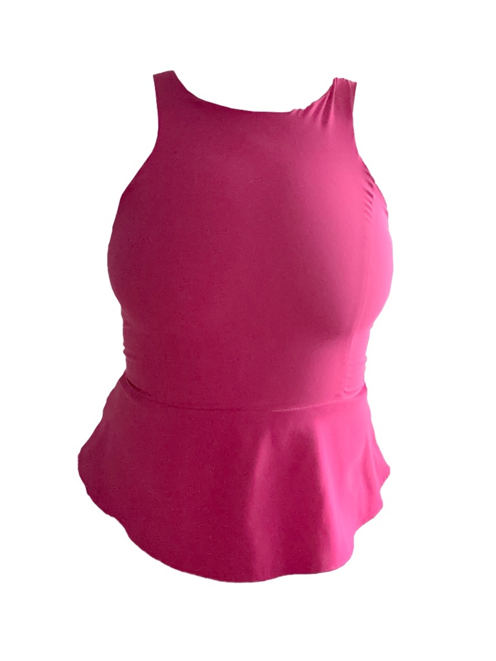 Pink Express Peplum Zip tank Medium NWOT